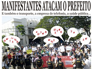 MANIFESTANTES ATACAM O PREFEITO...