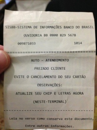 GOLPE NO BANCO DO BRASIL!