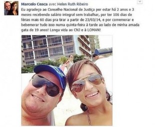 Juiz federal é afastado e debocha com fotos na praia