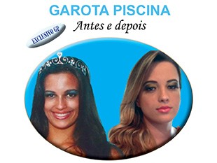 GAROTA PISCINA: Antes e depois