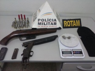 Apreensão de armas, drogas e munições em torneiros 