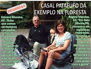 CASAL PATAFUFO DÁ EXEMPLO NA FLORESTA