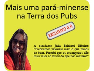  Mais uma pará-minense na Terra dos Pubs