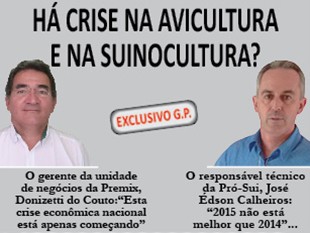  HÁ CRISE NA AVICULTURA E SUINOCULTURA?