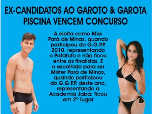 EX-CANDIDATOS AO GAROTO & GAROTA PISCINA VENCEM CONCURSO