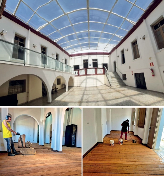 RITMO ACELERADO NA REFORMA DO CENTENÁRIO PRÉDIO DA CASA DA CULTURA
